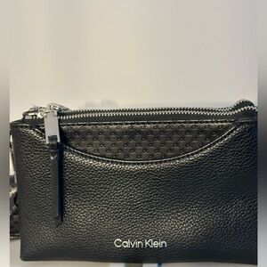 NWOT Calvin Klein Black Crossbody Bag with card case
